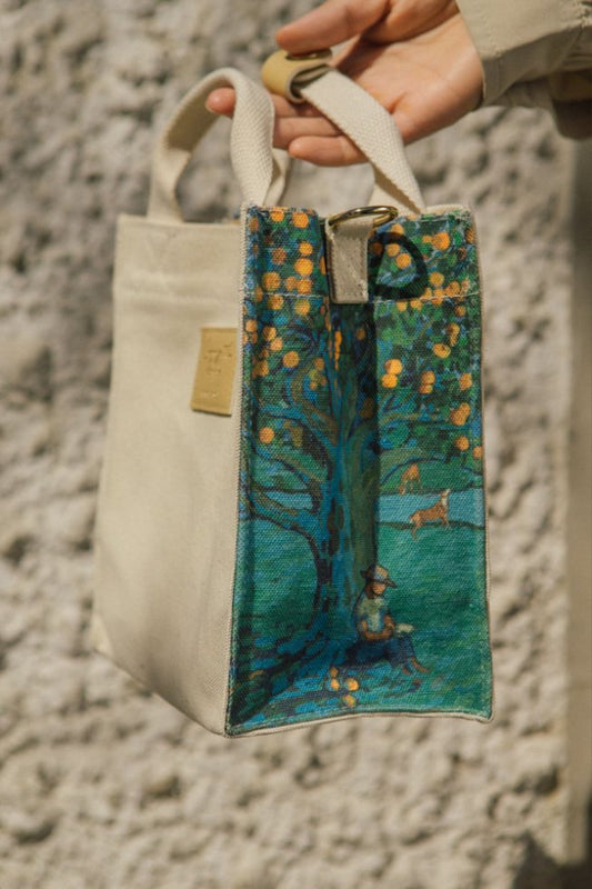 詩篇PSALM斜挎帆布袋|詩篇1:3・溪水旁的樹|多隔層設計・每日結果子