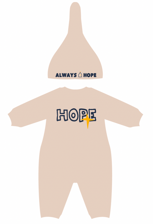 Faith Hope Love 親子裝 (爬爬服) (燕麥色)|哥林多前書13:13・永恆的產業|330g牛奶絲・家庭營會服