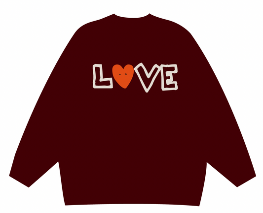 Faith Hope Love 親子裝 (成人女) (紅色)|哥林多前書13:13・家庭見證|牛奶絲・家庭營會服