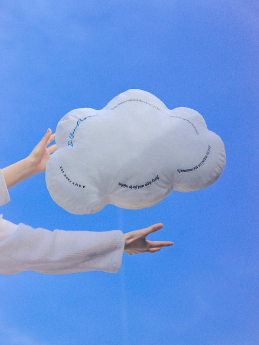 雲中同在 雲朵祈禱墊|出埃及記24:18・進入聖所|曠野敬拜・蓬鬆款/立定款・榻榻米靈修墊