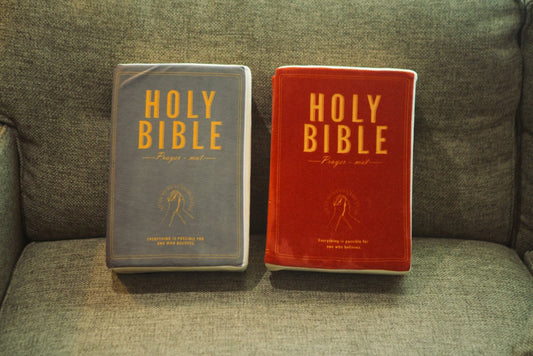 信 FAITH 書型禱告墊|馬可福音9:23・凡事都能|聖經造型・可折疊・洗禮喬遷禮物・附收納袋