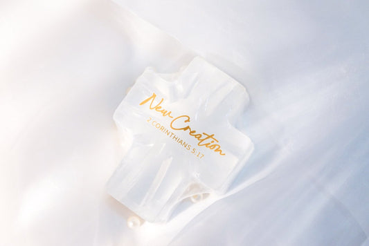 NEW CREATION 新造的人手工皂|林後5:17・聖潔新生命|洗禮禮物・海洋香・十字架造型