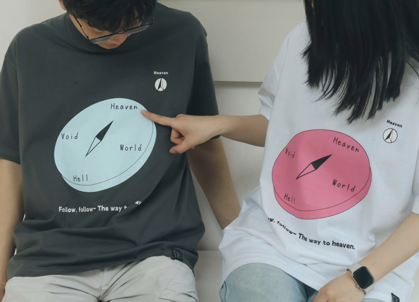 要走正路 去向高處 文藝印花純棉TEE｜馬太福音7:13-14・窄路人生｜230g純棉・印花短袖