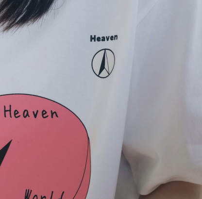 要走正路 去向高處 文藝印花純棉TEE｜馬太福音7:13-14・窄路人生｜230g純棉・印花短袖