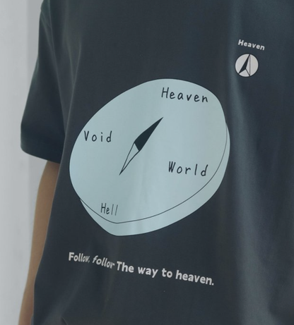 要走正路 去向高處 文藝印花純棉TEE｜馬太福音7:13-14・窄路人生｜230g純棉・印花短袖