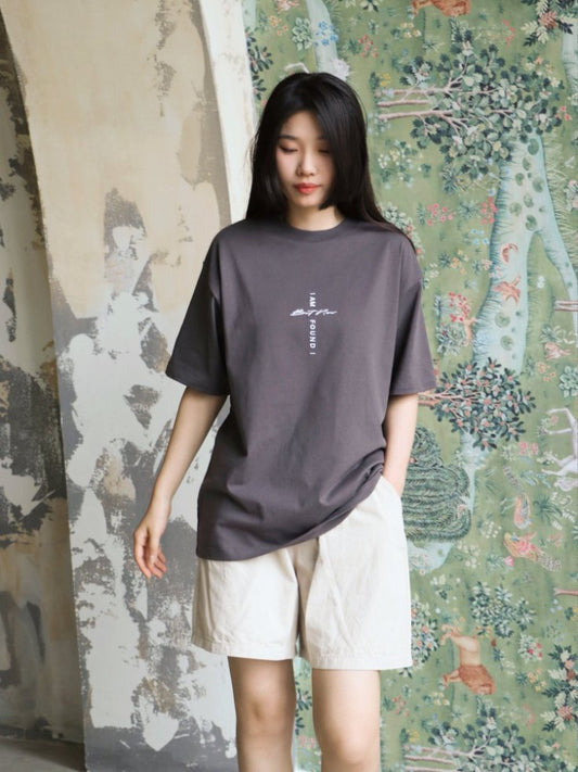 今被尋回 T-shirt｜路加福音15:24・恩典記號｜立體雙面刺繡・十架宣言・營會團服