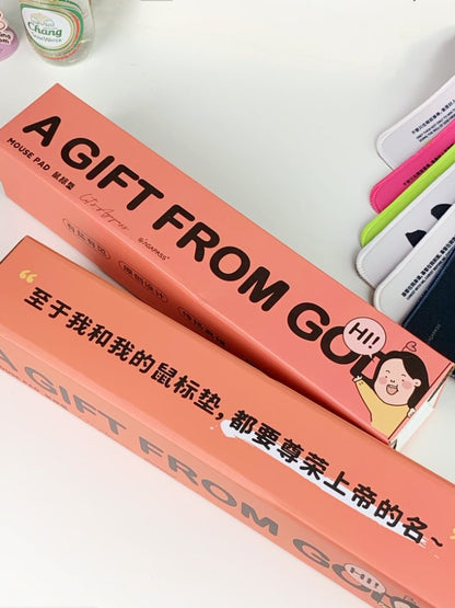 快樂工作鼠標墊｜哥林多前書10:31・榮耀職場｜聖經宣言款・紅海分開/與我同在・辦公室恩典神器
