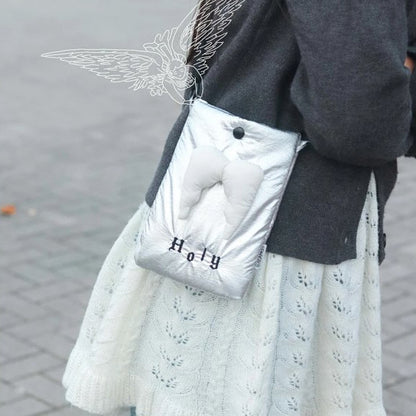 HOLY 聖潔天使翼手機袋｜隨身帳幕・立體充棉翅膀｜防潑水尼龍・斜孭袋・信仰小物禮物