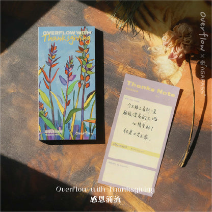 OVERFLOW 涌流 插畫便籤本套裝｜3本組合・感恩盼望・恩典紀錄・靈修筆記｜香港基督徒禮物