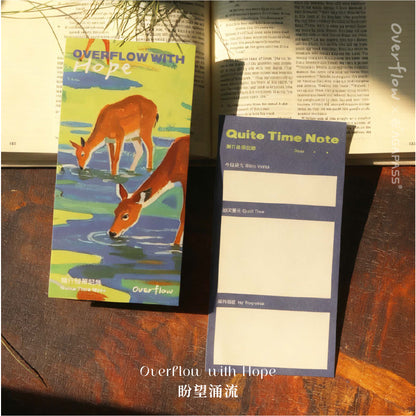 OVERFLOW 涌流 插畫便籤本套裝｜3本組合・感恩盼望・恩典紀錄・靈修筆記｜香港基督徒禮物