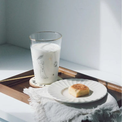 榮耀全歸你 描金玻璃杯｜啟示錄4:11・敬拜頌讚｜大容量500ml・高硼硅耐熱・信仰禮物・教會團契