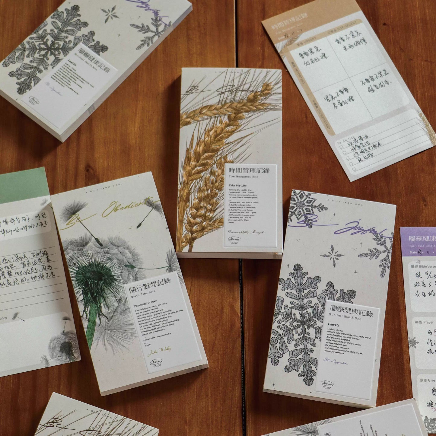 AMEN 阿們 便簽本SET｜希伯來書4:16・恩典祭壇｜三冊禮盒裝・靈修筆記・時間管家・福音禮物