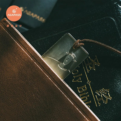 因真理得自由金屬書籤 (簡體版)｜約翰福音8:32・彌賽亞系列｜經典文藝・禮盒裝・信仰宣言