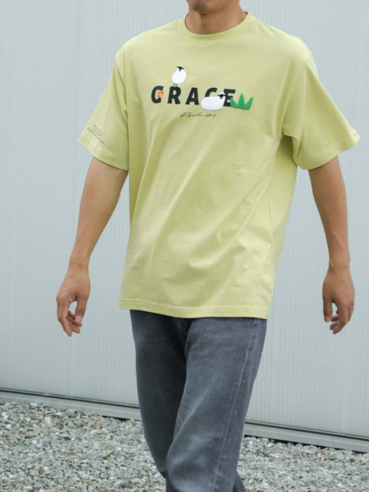 羊無缺 T-shirt｜詩篇23:2・恩典穿戴｜立體羊圖・精梳純棉・團契隊服・身份宣告